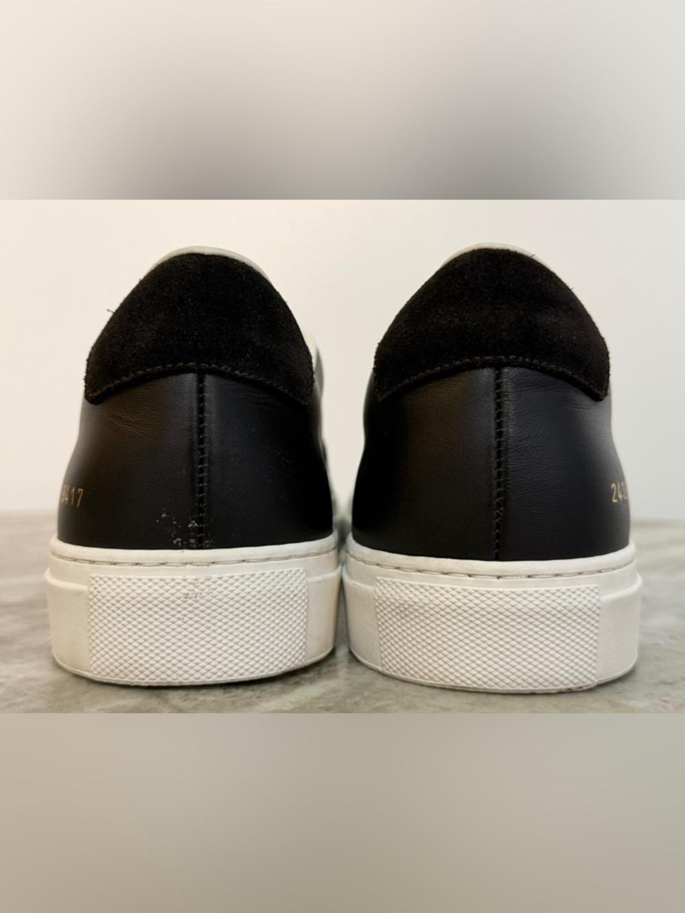 Common Projects B-ball Low Brown White 43 EU 10 US  EUC $550 Minimalist Italy - Picture 8 of 11
